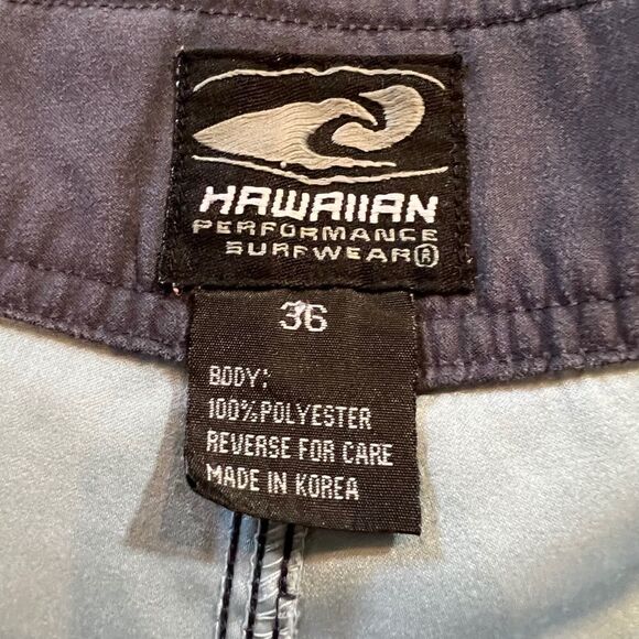 Hawaiian Performance Surfware 36 light blue hybrid board shorts - Picture 4 of 8